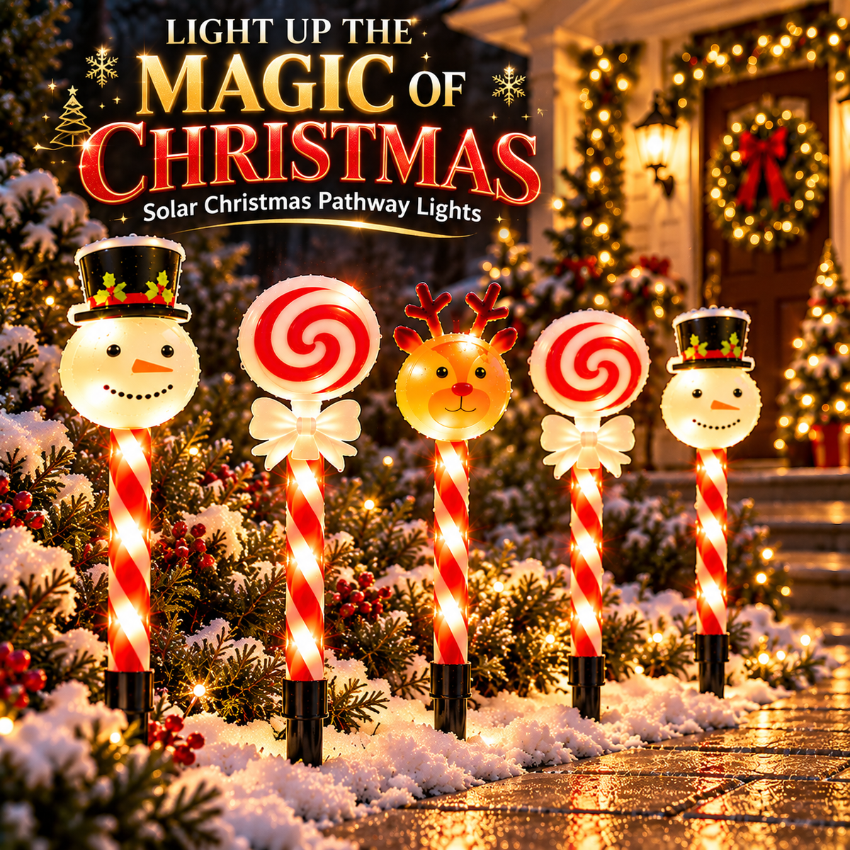 Tindelo Solar Christmas Garden Stake Lights